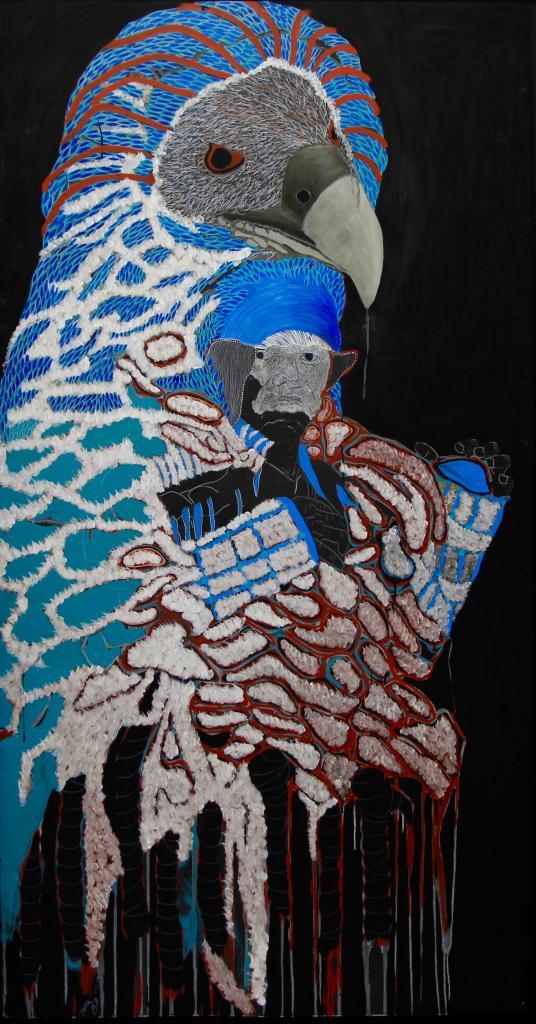 Omar Ba, Fusion Animal-Homme, 2017 Courtesy the artist and Art Bartschi & Cie