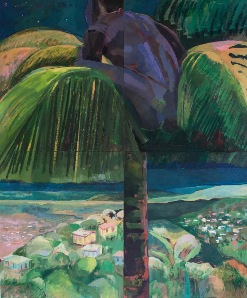 Che Lovelace, ‘Figure at Treetop’, 2016. Courtesy of the artist and Galerie Eric Hussenot, Paris. Photo Brendan Dalzin