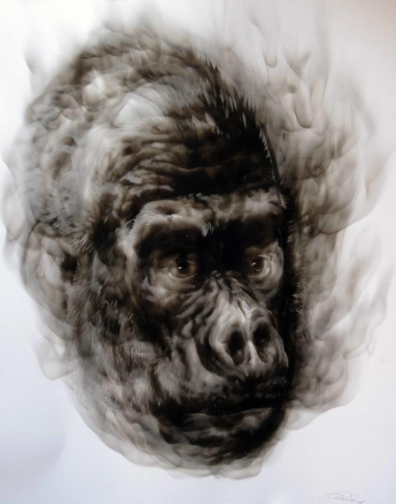 Diane Victor, No title, 2018 Drawing, soot on paper © Atelier Le Grand Village