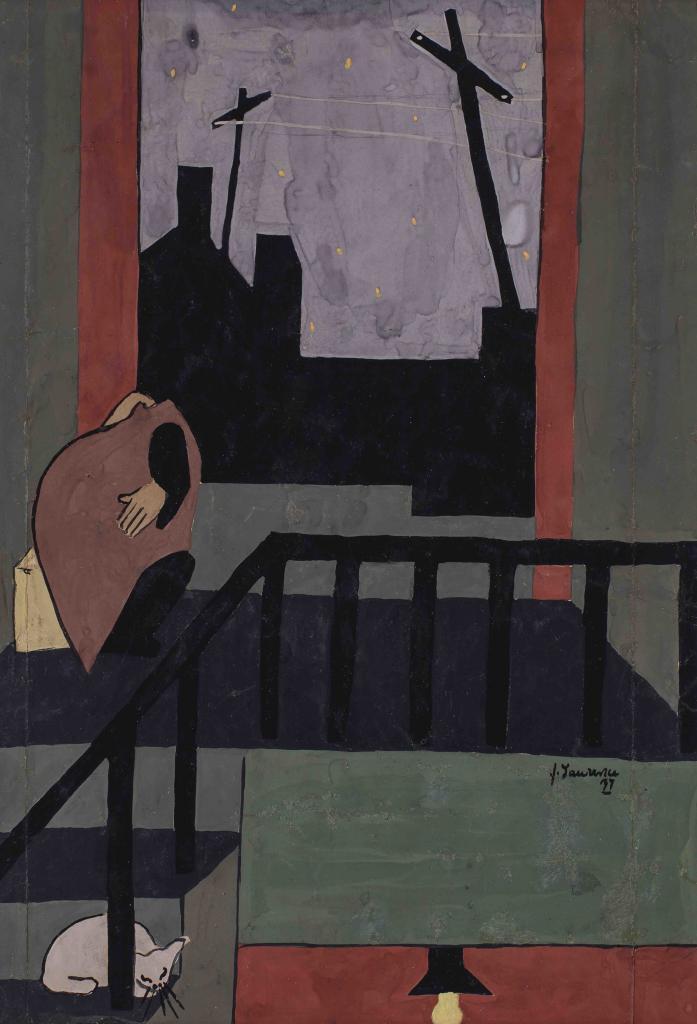 Jacob Lawrence Christmas in Harlem, 1937 Tempera on paper 40.6 x 33 cm (15.98 x 12.99 in) (JLA 1000) Courtesy of Michael Rosenfeld Gallery LLC, New York, NY © The Jacob and Gwendolyn Knight Lawrence Foundation, Seattle / Artists Rights Society (ARS), New York and DACS, London 2019