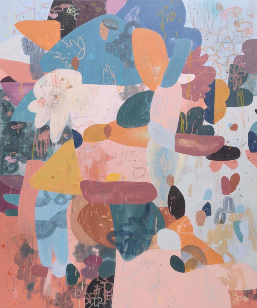 PAUL SENYOL. Part of the Trees, 2019. Mixed media on Canvas. 1200 x 1000mm. Unframed Courtesy of David Krut Projects