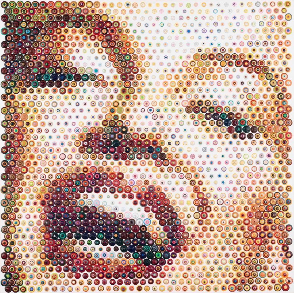 Gavin Rain b.1971 South Africa Marilyn 2014 acrylic on canvas signed with the artist’s initials and dated bottom right 100 x 100 cm R80 000 – 120 000 Modern & Contemporary Art Aspire Auction 1st September 2019 Cape Town