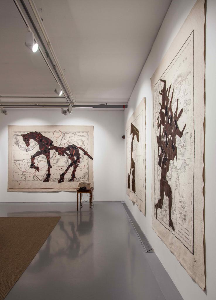 William kentridge, Putting Drawings to work. William Kentridge Tapestries. Installation View. Zeitz MOCAA, 2019. ©Anel Wessels.