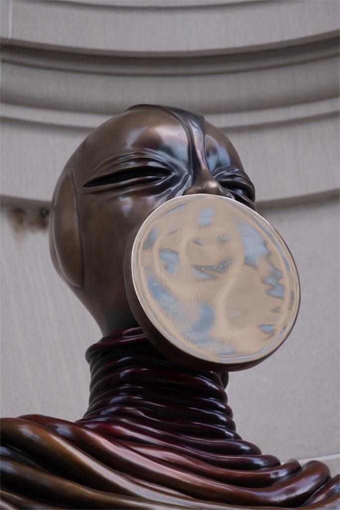 Wangechi Mutu (Kenyan, born 1972). The Seated I (detail), 2019. Bronze, 79 1/8 x 31 3/4 x 42 1/4 in. (201 x 80.6 x 107.3 cm). Work of art courtesy of the artist and Gladstone Gallery, New York and Brussels