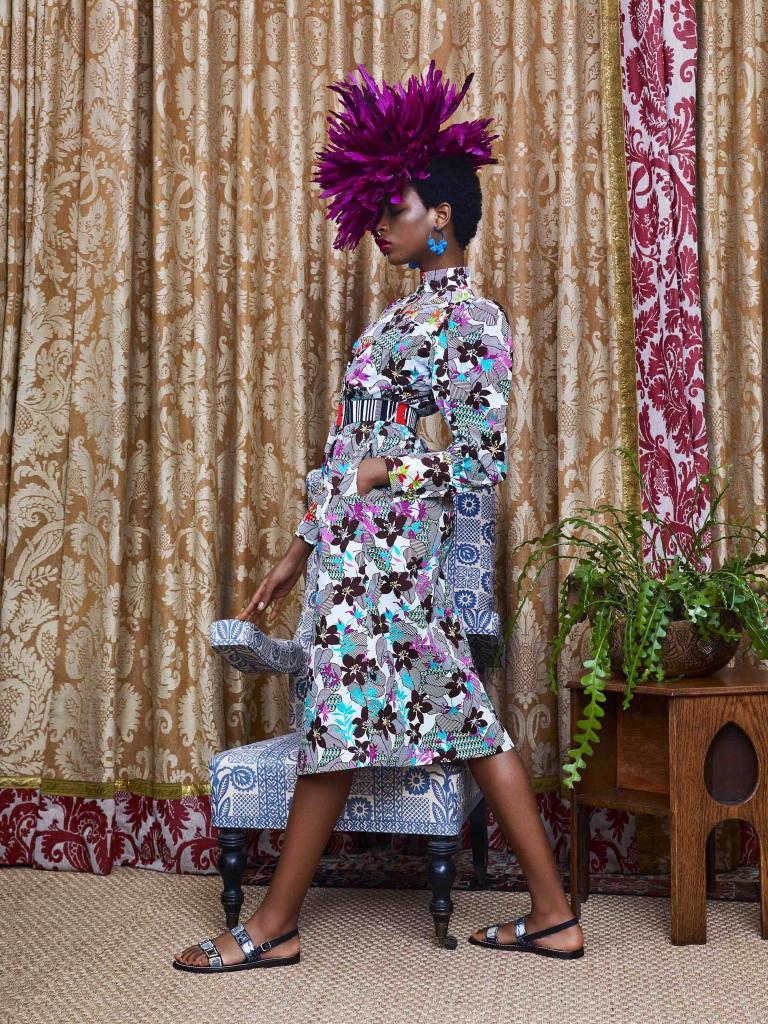 Duro Olowu, Spring/Summer 2019, Look 14. © Photo: Luis Monteiro. Seeing Chicago at MCA Chicago.