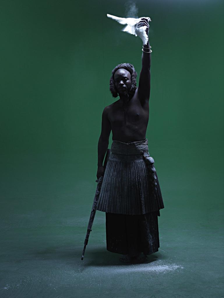 Mohau Modisakeng B.1986 South Africa Ditaola X, 2014 R 160,000 - R 200,000 Inkjet print on Epson Ultrasmooth dibonded aluminium composite 200 x 150 cm. ASPIRE X PIASA modern and contemporary african art 2020