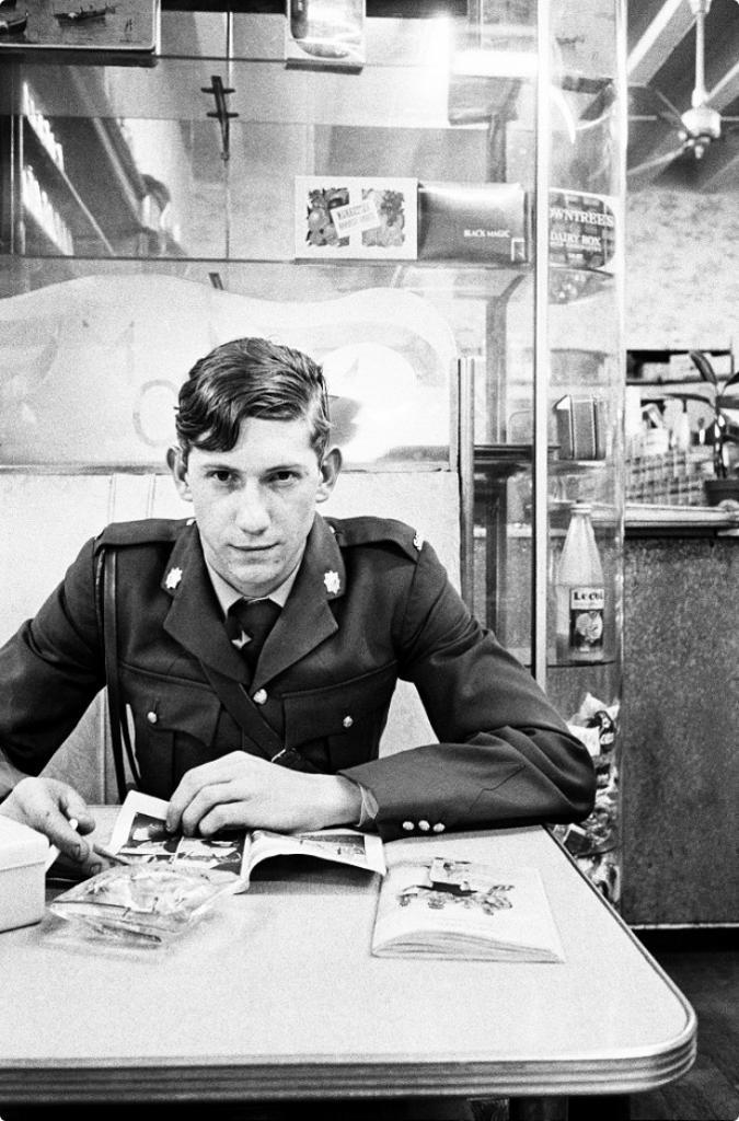 David Goldblatt Young policeman in a cafe, Pretoria, Transvaal. (3_D0863), 1967 Vintage silver gelatin print