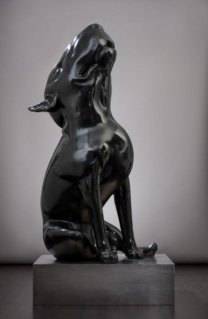 JOP KUNNEKE, HOWLER (2M), 2019 Bronze, 197 x 95 x 91 cm