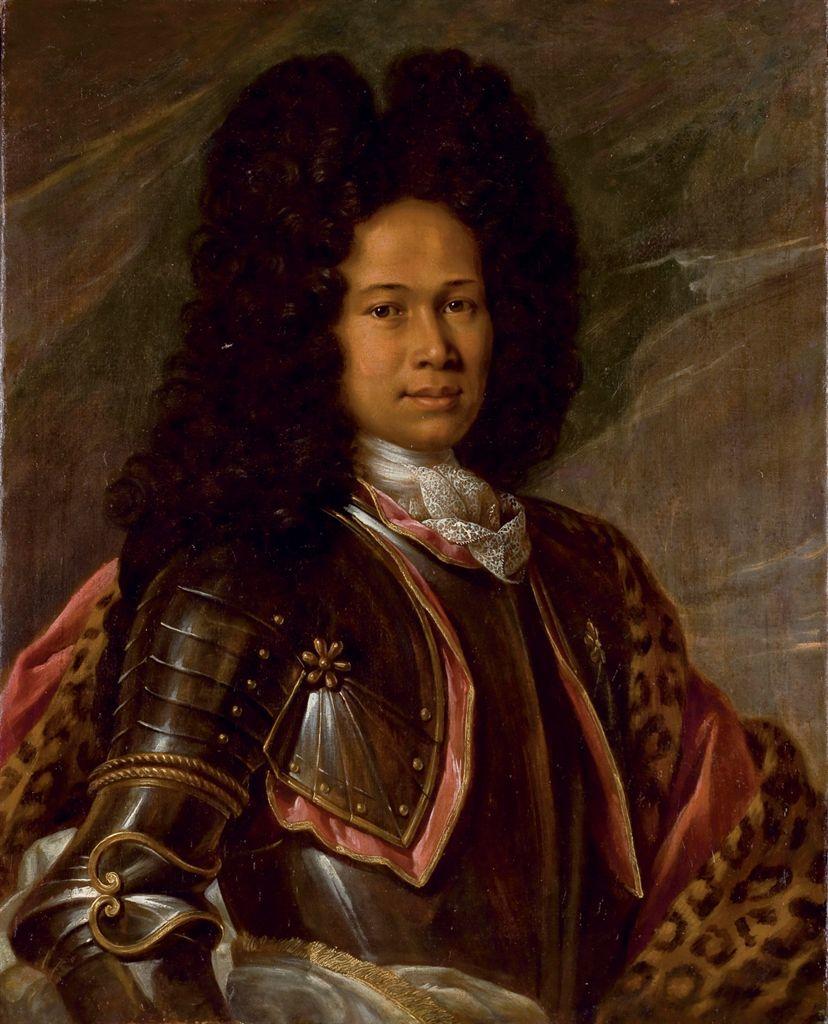 « Portrait of a biracial man in armor » (c.1680-1730), Entourage of François de Troie Sold at Christie’s in 2010