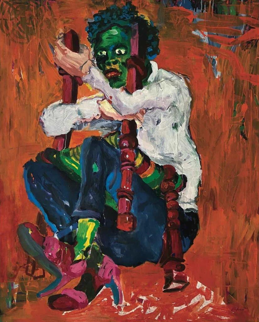 Epheas Maposa Wet Dream Fantasy 2020 Oil on canvas 133 x 110 cm